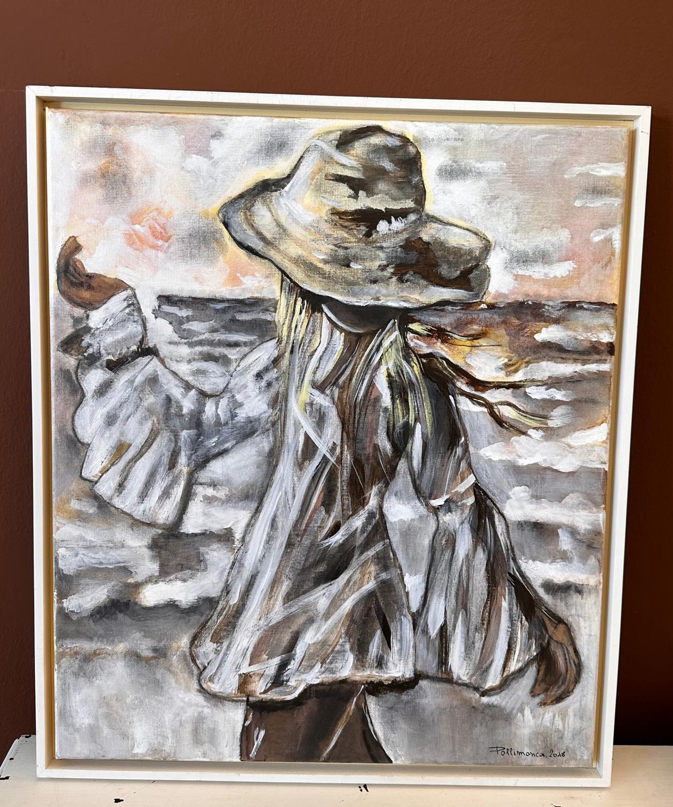 Schilderij Zonsondergang : Artiest : Monique Pollin