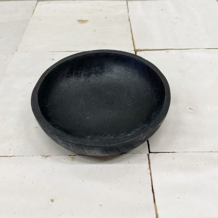 Ciotolina in Teak Nera 8cm - ciotolina artigianale in teak da Bali