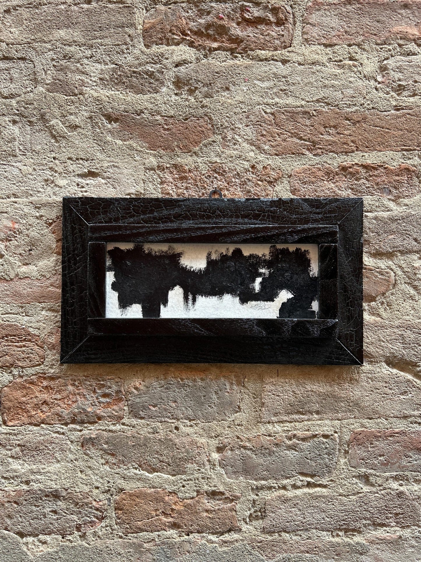 Artist: Nello Pierangeli: Quadro nero piccolo