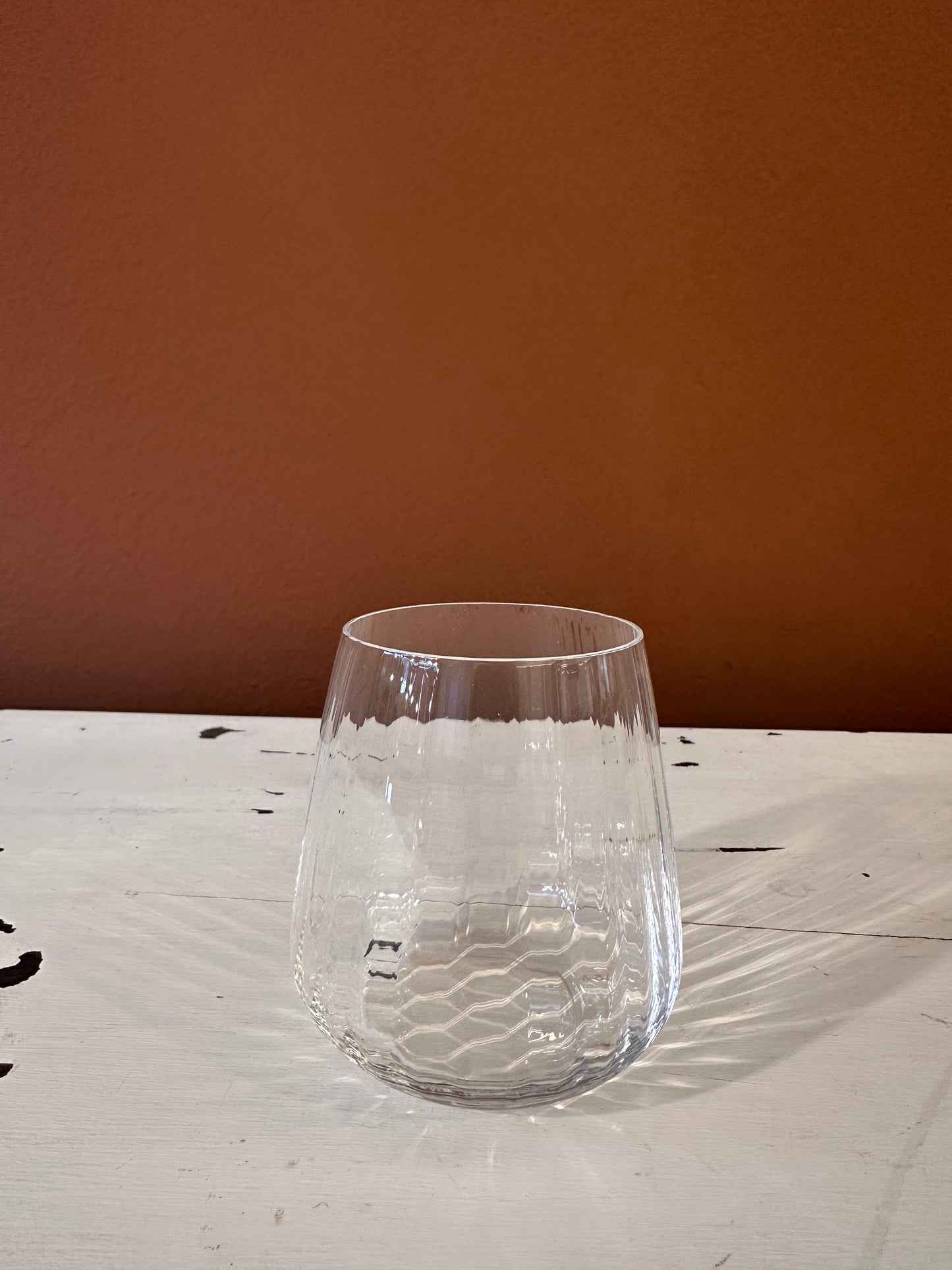 Ribbed Water Glass