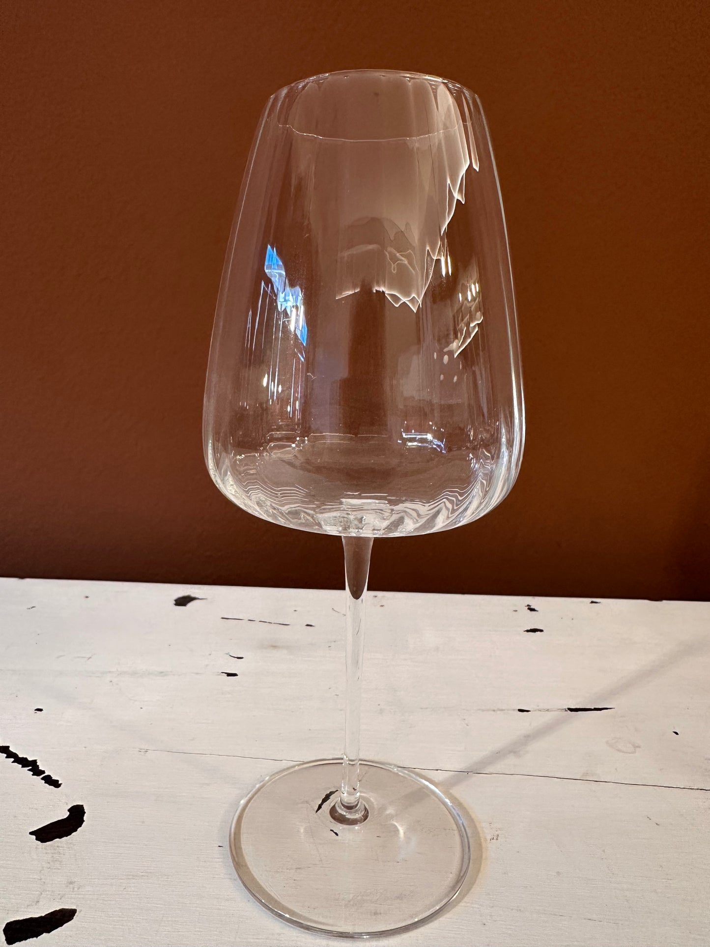 Ribbed Red Wine Glass